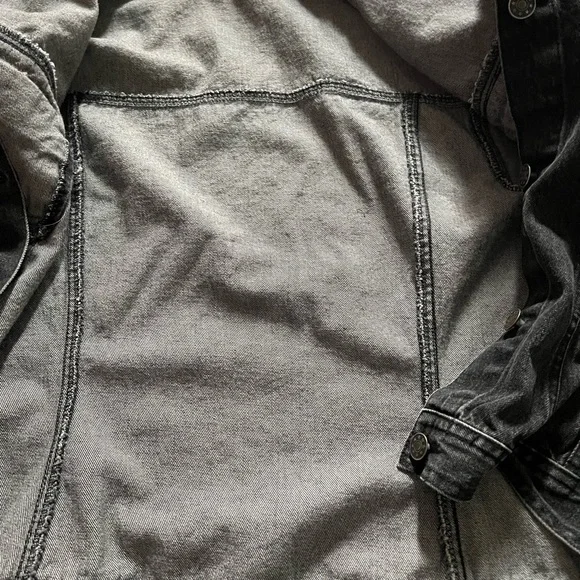 Grey Stonewashed Jean Jacket - Picture 4 of 10